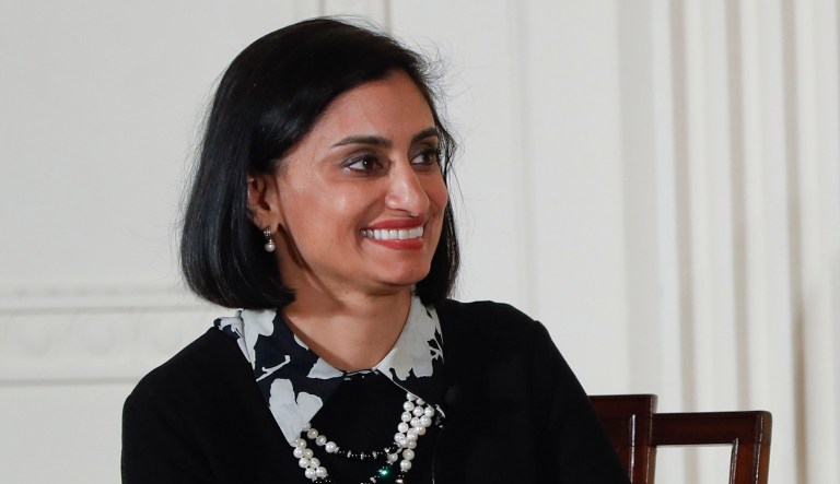 Seema Verma initially raised doubts about the Congressional Budget Office's ability to accurately score legislation, before saying that the Senate's version should be the focus. (AP Photo/Pablo Martinez Monsivais)