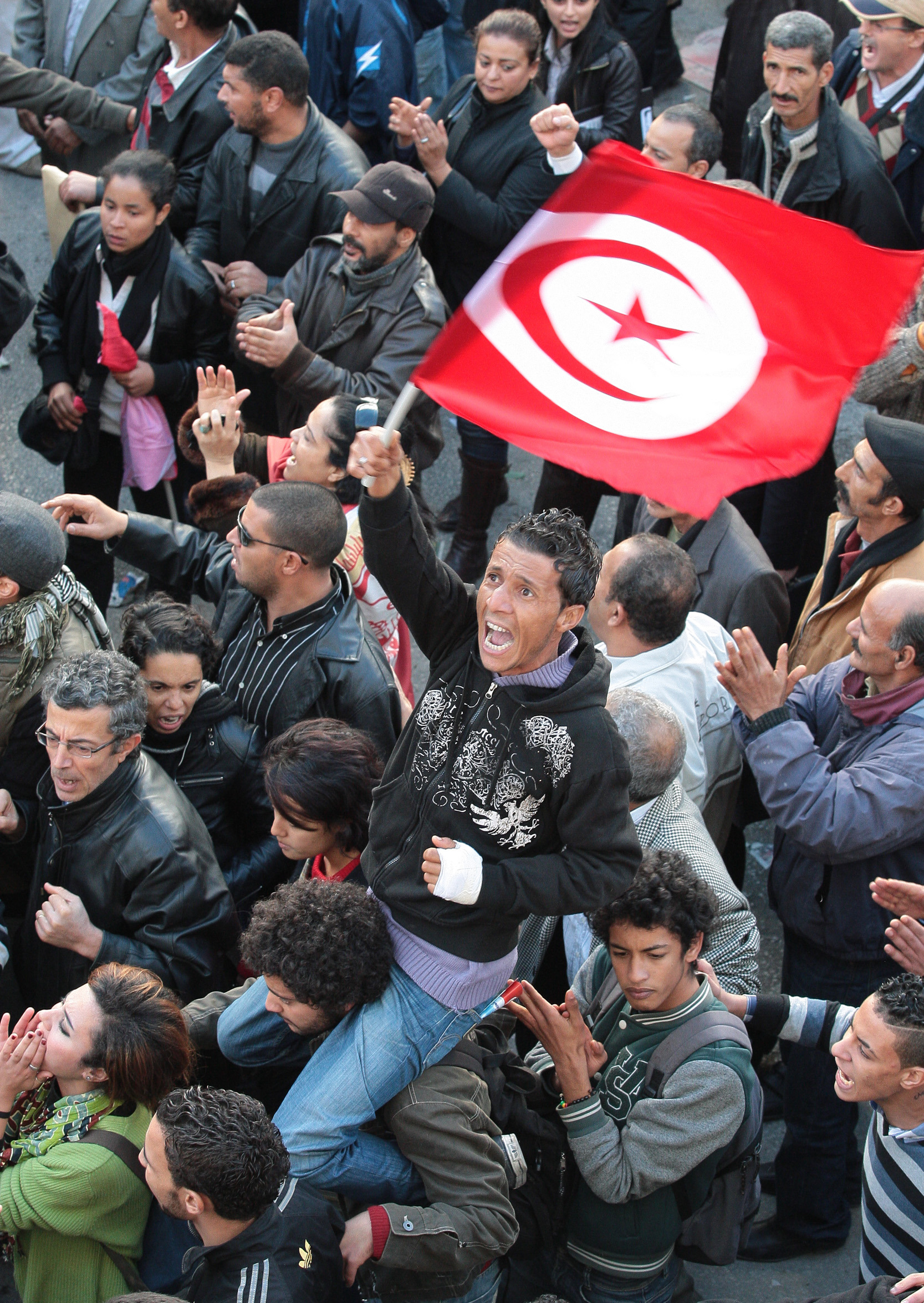 Pro-government activists attack Tunisia union