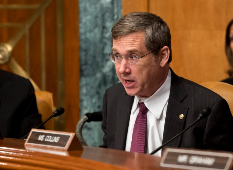 Sen. Mark Kirk's office announced Monday that the senator, who is still recovering from a 2012 stroke, underwent surgery to remove his gall bladder. (AP Photo/J. Scott Applewhite, File)