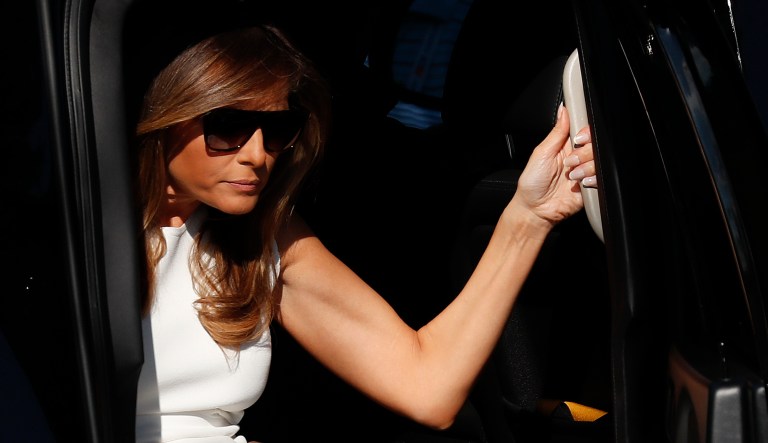 First lady Melania Trump's spokeswoman said, 