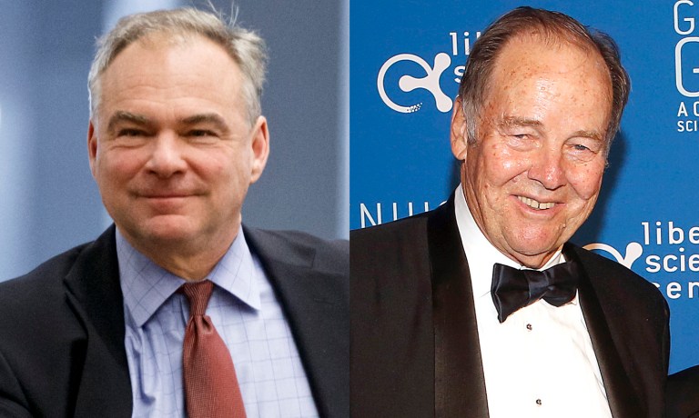 Trump seemingly confused Virginia Sen. Tim Kaine, left, with former New Jersey Gov. Tom Kean. (AP Photos)
