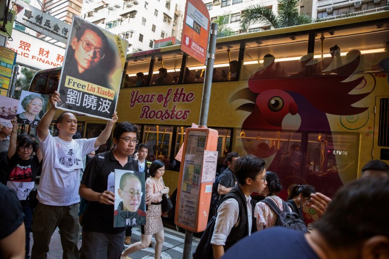 Cracking down on free expression, restricting free elections and generally bullying the people of Hong Kong, the Chinese government has lost all credibility. (AP Photo/Ng Han Guan)