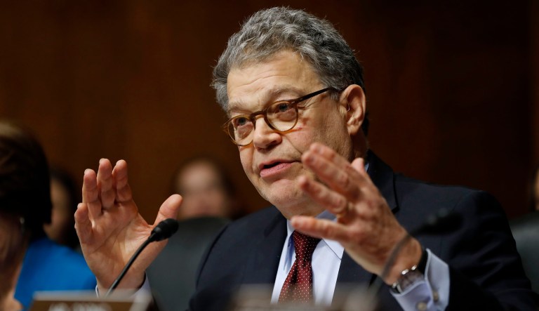 The conservative Christian advocacy group Alliance Defending Freedom came under fire from Democratic Sen. Al Franken this week, as ADF's lawyers are preparing to argue a blockbuster religious liberty controversy before the Supreme Court. (AP Photo/Pablo Martinez Monsivais)