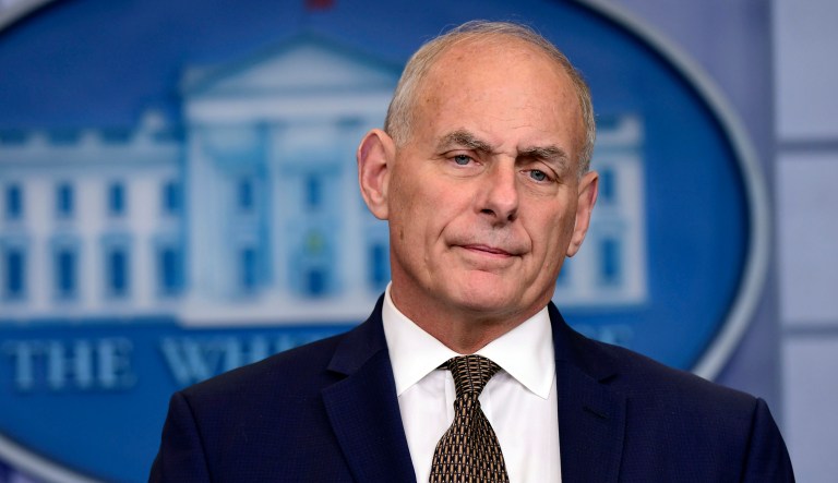 White House chief of staff John Kelly, at the now highly scrutinized White House press briefing last week, criticized Rep. Frederica Wilson, D-Fla., for making public details about a personal phone call from President Trump to a military widow. (AP Photo/Susan Walsh)