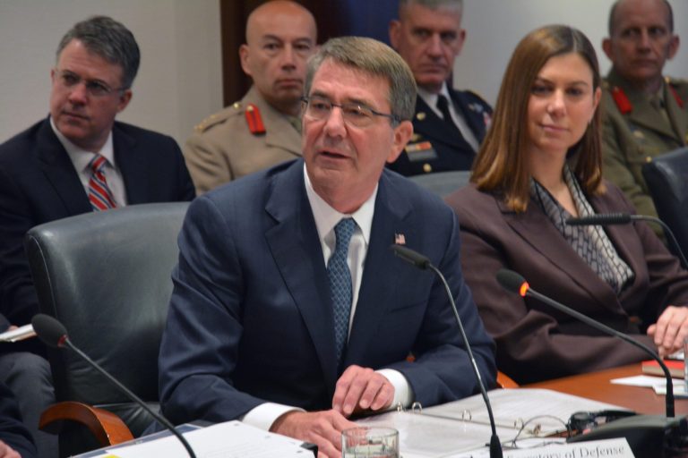 Defense Secretary Ash Carter on Wednesday defended the U.S. mission of enabling local forces in their fight against the Islamic State. (Jammie McIntyre/Examiner)