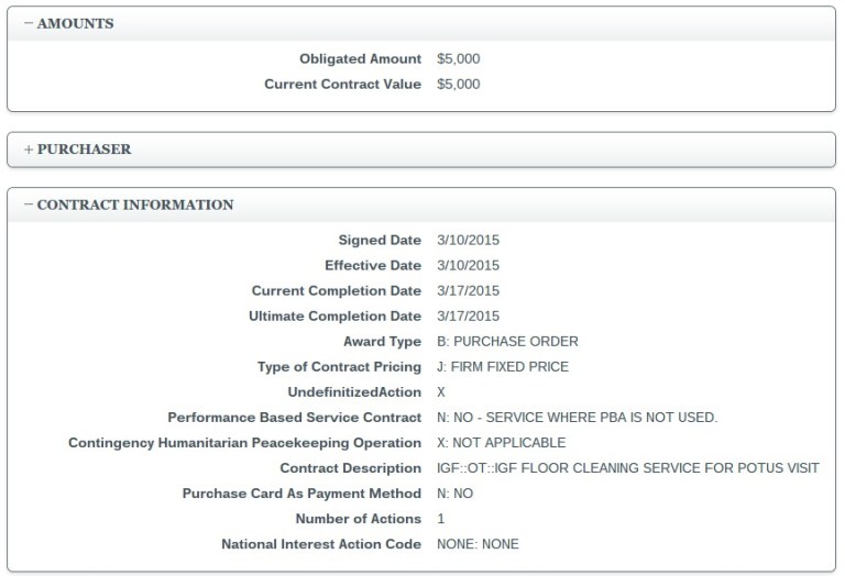 Veterans Affairs Spent $5K for ‘Floor Cleaning’ For Obama’s Visit