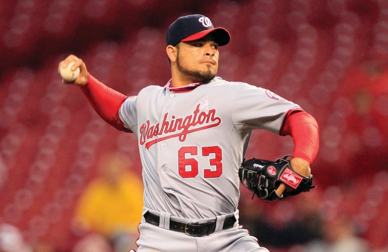 Al Behrman/AP
The Nationals will use pitcher Henry Rodriguez in middle relief to start the season, but the team hopes he can become an impact reliever down the road.