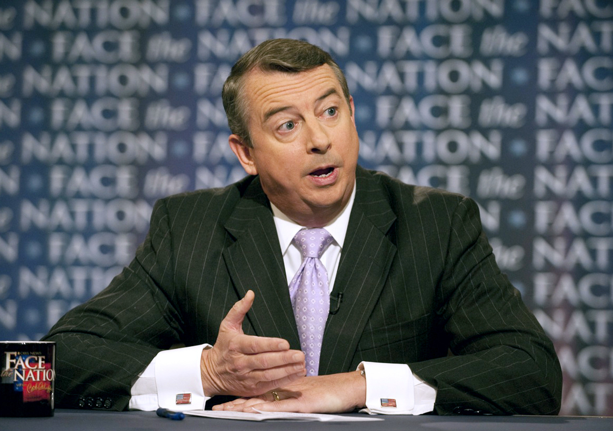 Virginia Senate candidate Ed Gillespie steps out