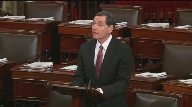 Sen. John Barrasso, R-Wyo., on Senate floor Tuesday.