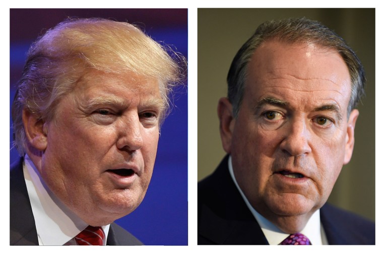 With Donald Trump continuing to lead the polls nationally and in Iowa, Mike Huckabee said that he will not attack the real estate magnate. (AP Photos)