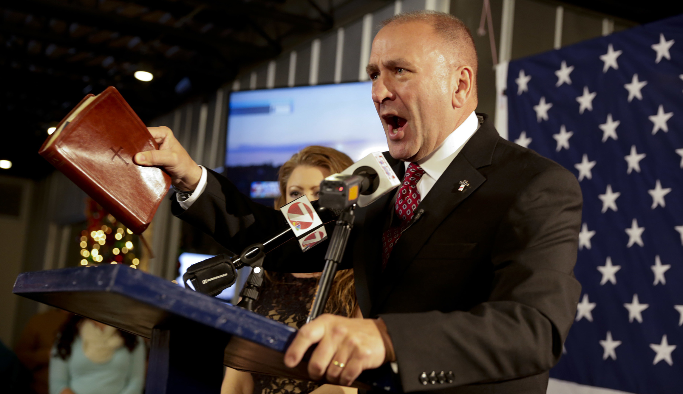 Auschwitz Memorial condemns Republican Rep. Clay Higgins for selfie video from gas chamber