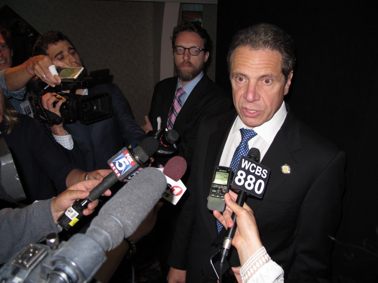 Andrew Cuomo screened 