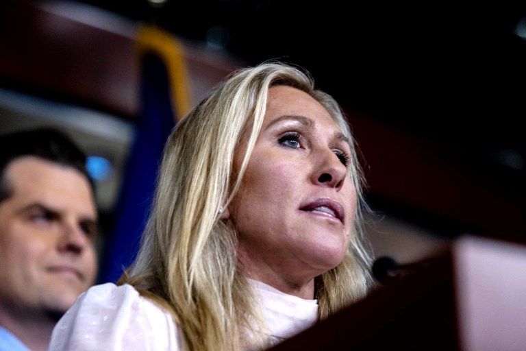 Marjorie Taylor Greene denies veepstakes rivalry with Kari Lake: ‘Not my opponent’