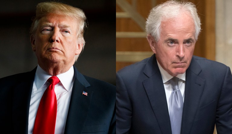 Trump, Bob Corker trade barbs amid government shutdown