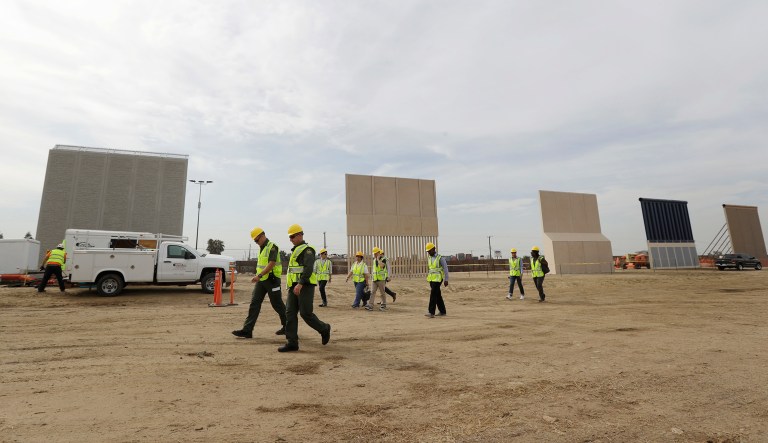Contrary to some media reports that the government will pick one or two border wall prototypes, Customs and Border Protection stated Friday that it plans to take elements from each prototype and then create a whole new barrier from what it learned through the testing and evaluation process. (AP Photo/Gregory Bull)