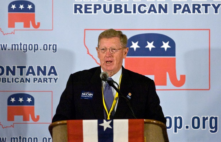 Burns served in the Senate from 1989 to 2007 as only the second Republican senator to represent Big Sky Country since 1913. (AP File Photo/Todd Goodrich)