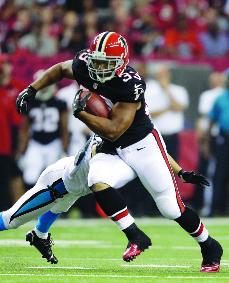 David Goldman/AP
Atlanta Falcons running back Michael Turner has ran for 183 yards on 27 carries in the past two games.