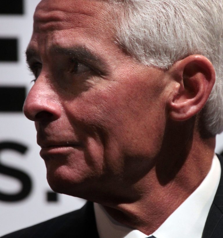 NEW YORK, NY - DECEMBER 13: Outgoing Florida Governor Charlie Crist speaks at the launch of the unaffiliated political organization known as 