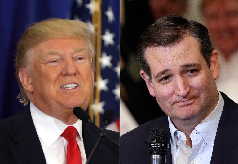 Donald Trump and Ted Cruz were winners in Tuesday's primary contests. (AP Photo)
