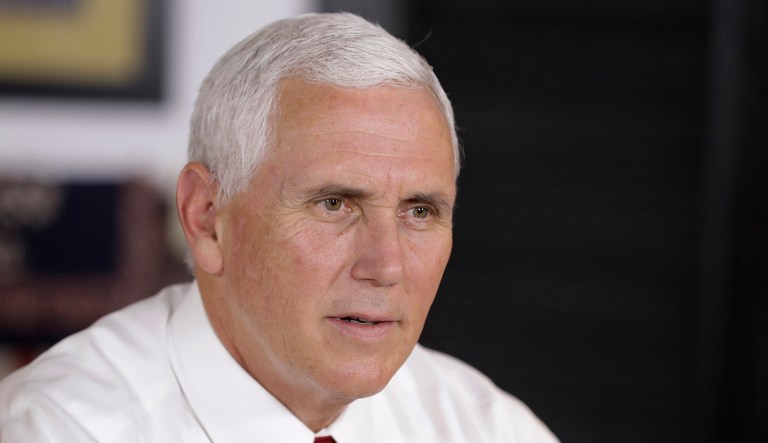 Vice President Mike Pence (pictured) and his wife Karen are staying in Aspen, Colorado for the Christmas holiday. Meanwhile, nearby residents have put up a 