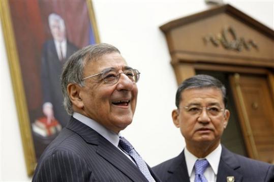Defense Secretary Leon Panetta (left)