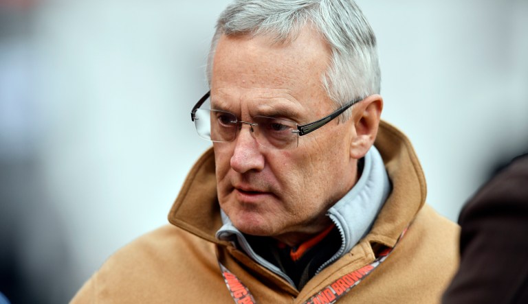 Jim Tressel, the president of Youngstown State University and former Ohio State University football coach, has become a top GOP recruit. (AP Photo/David Richard)