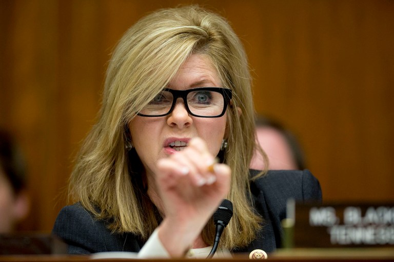 Led by Rep. Marsha Blackburn, R-Tenn., more than a half-dozen lawmakers have already signed onto a letter that is expected to generate much deeper interest before it is sent to the three enforcement agencies this week. (Andrew Harrer/Bloomberg, File)