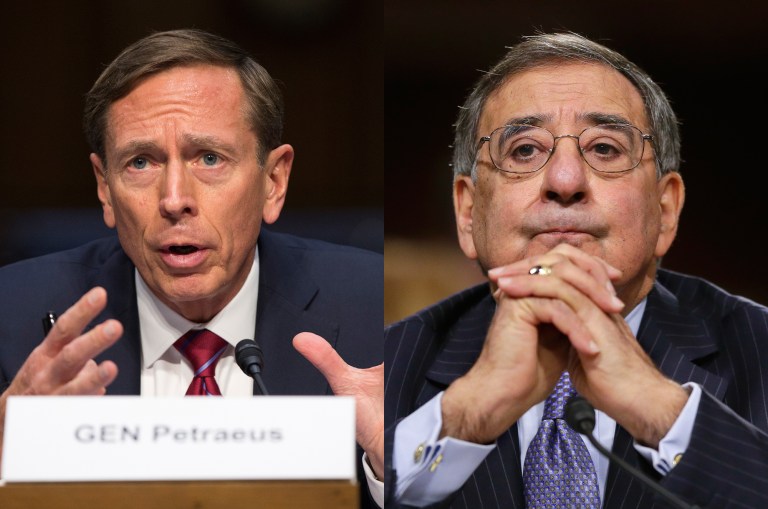 Former CIA heads David Petraeus and Leon Panetta will give 