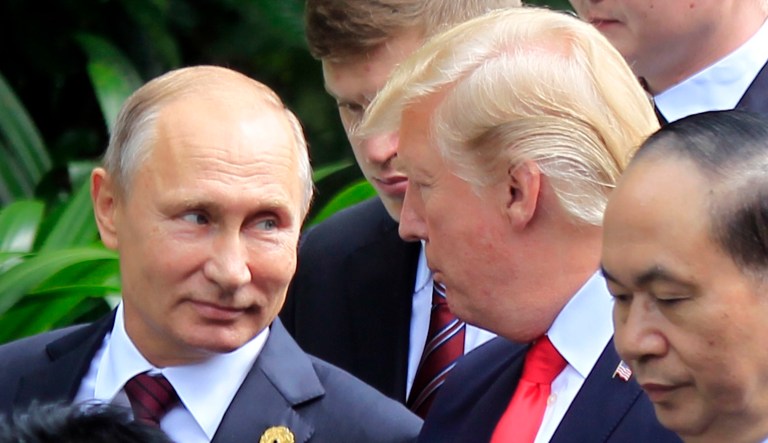 According to the New York Times, Trump campaign adviser George Papadopoulos proposed to arrange a meeting between Trump and Russian President Vladimir Putin well before the former entered the Oval Office. (AP Photo/Hau Dinh)