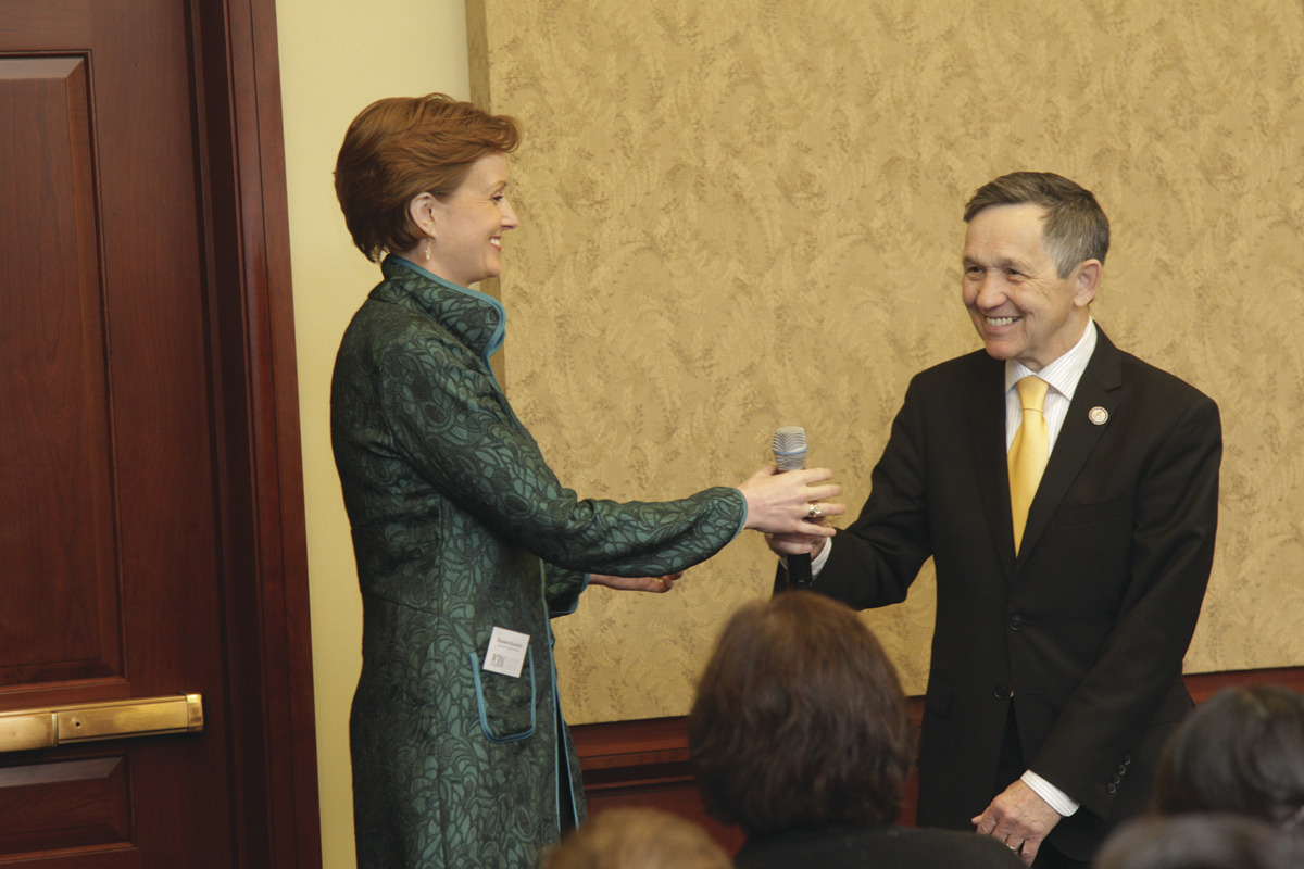 Kuciniches link up with Congressional Veggie Caucus for Earth Day lunch