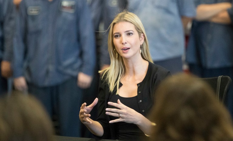 President-elect Trump is rejecting reports that his eldest daughter Ivanka will occupy the first lady's office in the White House. (AP Photo/John Minchillo)