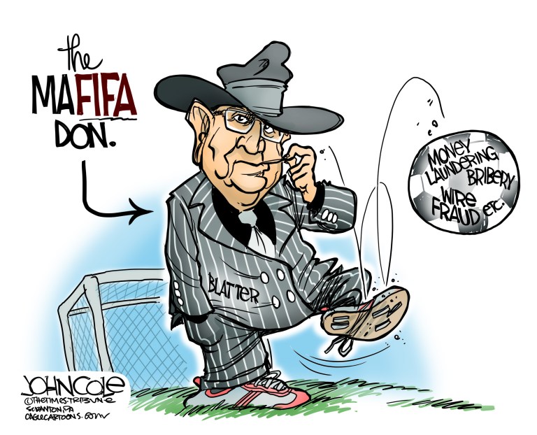 Editorial cartoon: The mafifa don