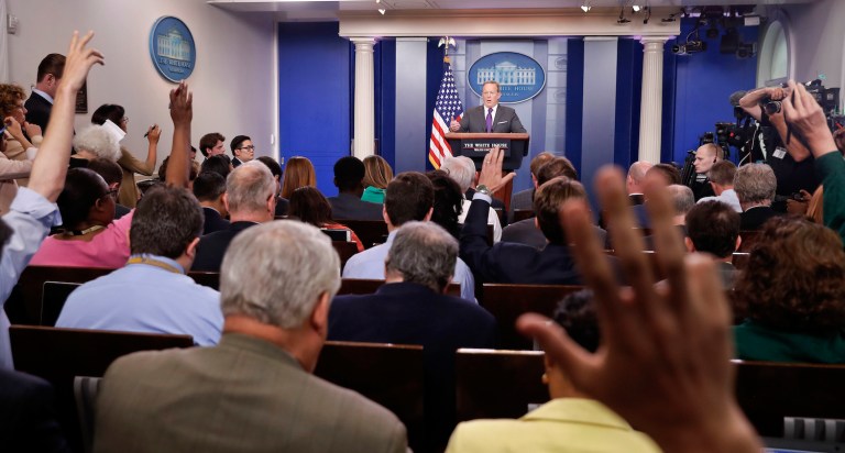 Members of the media on both sides possess another undeniable bias that comes with being in the press ? a heightened interested in stories that relate directly to the press. (AP Photo/Pablo Martinez Monsivais)