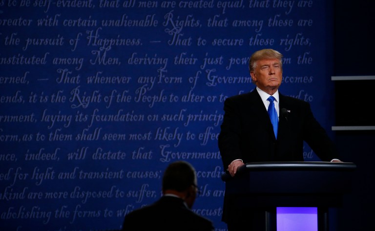 If Donald Trump doesn't improve in debates, much uncertainty is leached out of the campaign. (Andrew Harrer/Bloomberg)