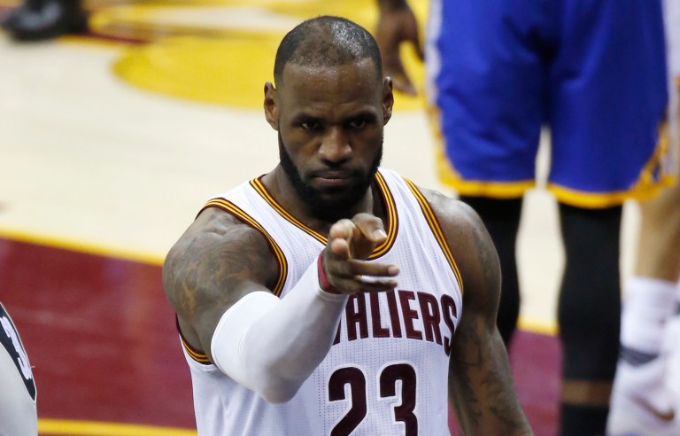 Cleveland Cavaliers forward LeBron James lamented in his video that Trump was trying to inject divisive politics into sports, which are meant to be a unifying experience. (AP Photo/Ron Schwane)