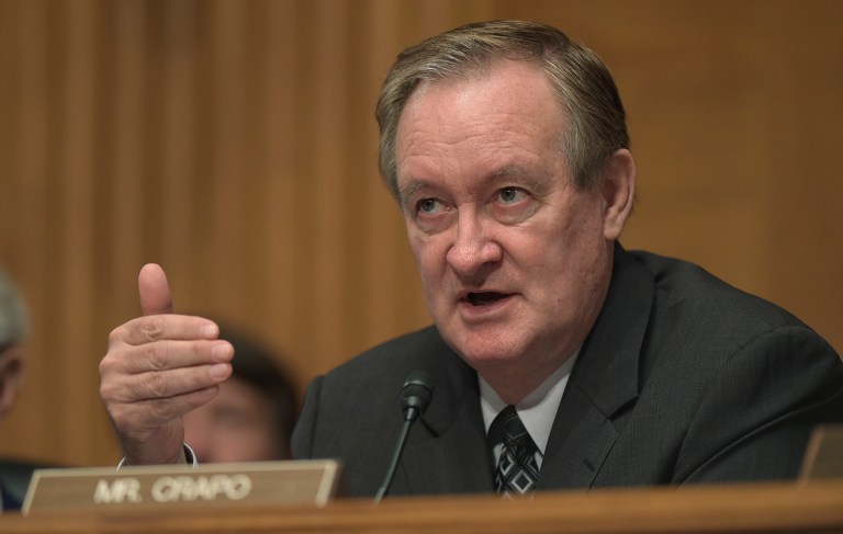 Sen. Mike Crapo announced Monday that he will vote for Donald Trump on Nov. 8, even though he withdrew his endorsement just two weeks ago. (AP Photo/Susan Walsh)