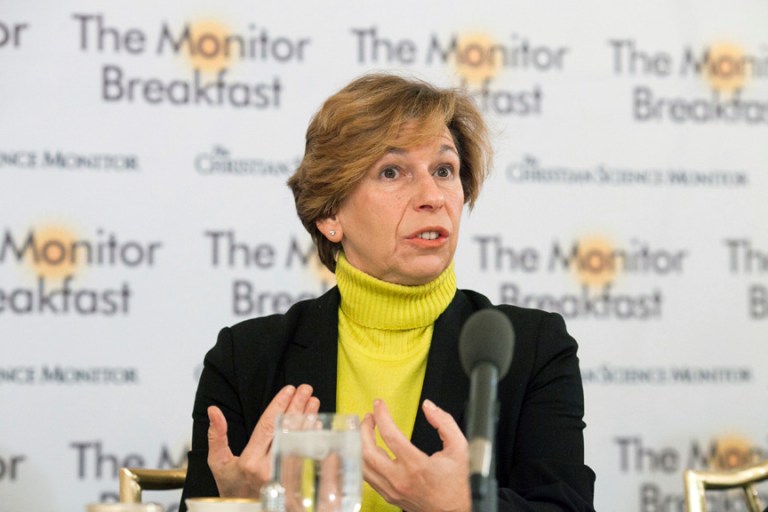 American Federation of Teachers President Randi Weingarten. Michael Bonfigli/The Christian Science Monitor.