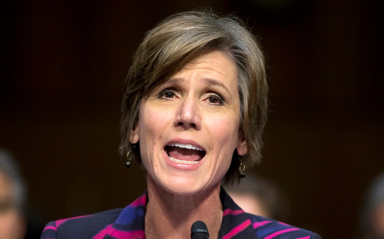 Former acting Attorney General Sally Yates will testify in front of Congress next month as a part of the Senate Judiciary Committee's investigation into Russian interference in the presidential election. (AP Photo/Carolyn Kaster)