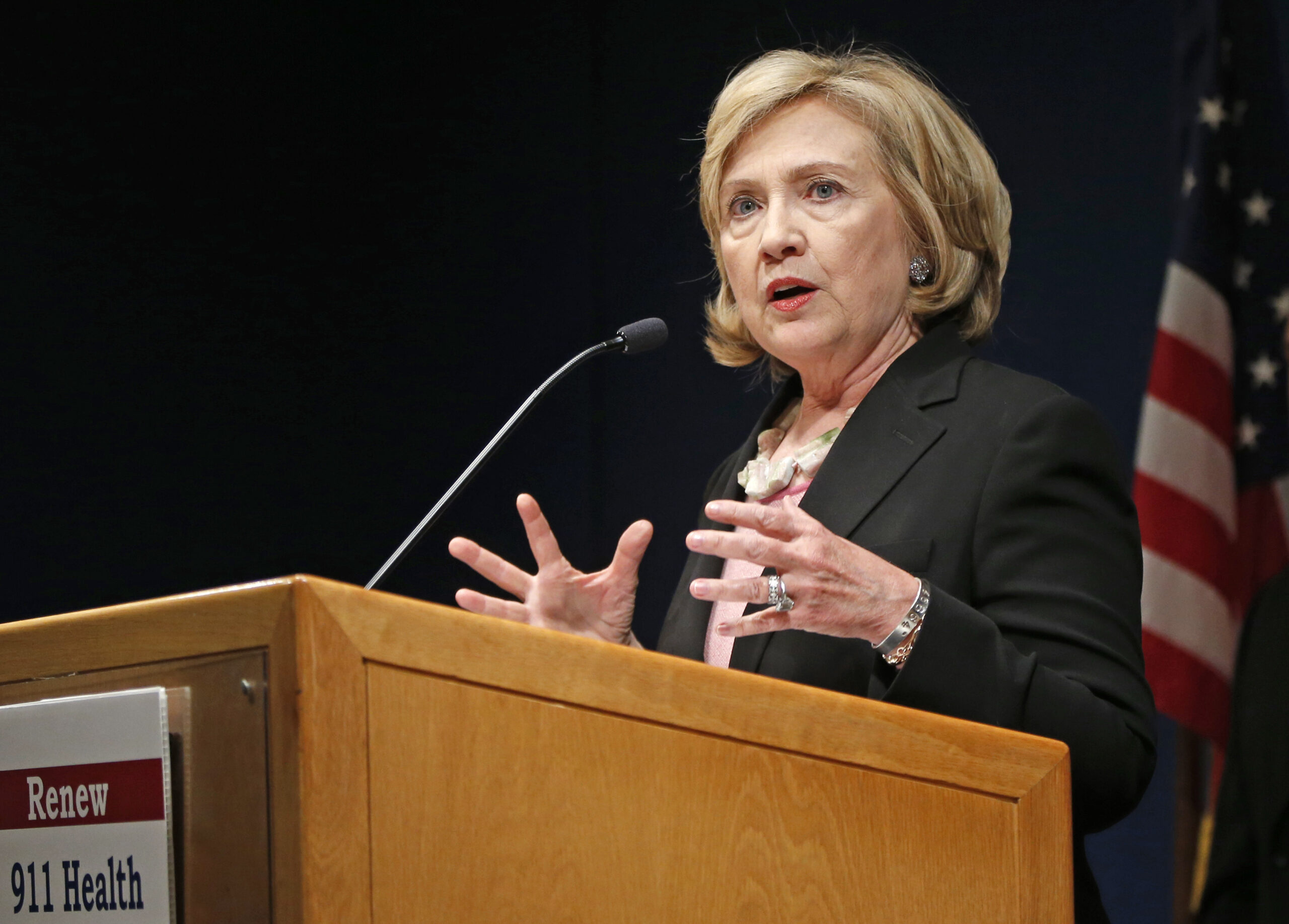 Immigration activists interrupt Clinton speech