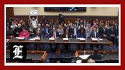 Pro-Palestinian demonstrators arrested after interrupting hearing on antisemitism on campuses