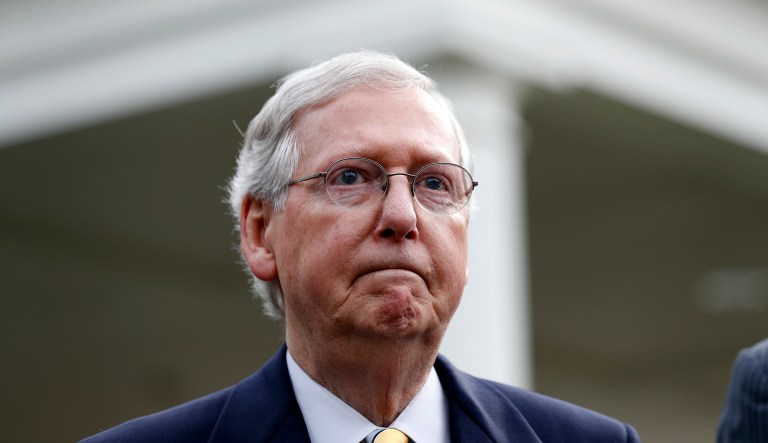 During Kentucky Sen. Mitch McConnell's tenure as Republican leader, the GOP has moved away from its traditional reliance on a corporate structure and instead embraced the more hierarchical arrangement used by Senate Democrats. (AP Photo/Alex Brandon)