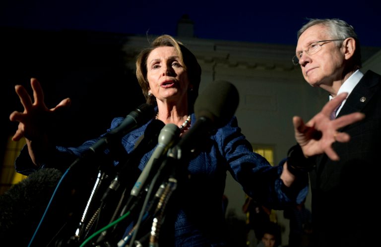 House Minority Leader Nancy Pelosi, D-Calif., and Senate Majority Leader Harry Reid, D-Nev., shown here Oct. 22 during budget negotiations, both previously said that Americans would be able to keep health insurance plans they like. (AP Photo/Manuel Balce Ceneta)