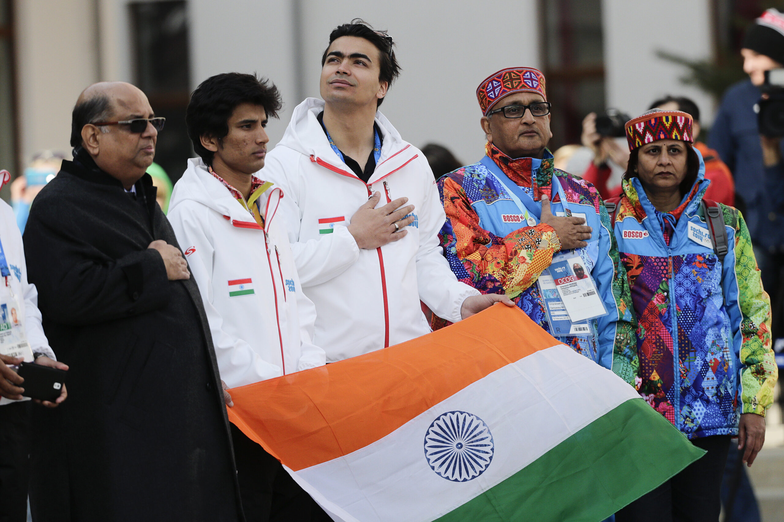 India’s flag unfurled at Sochi Olympic village