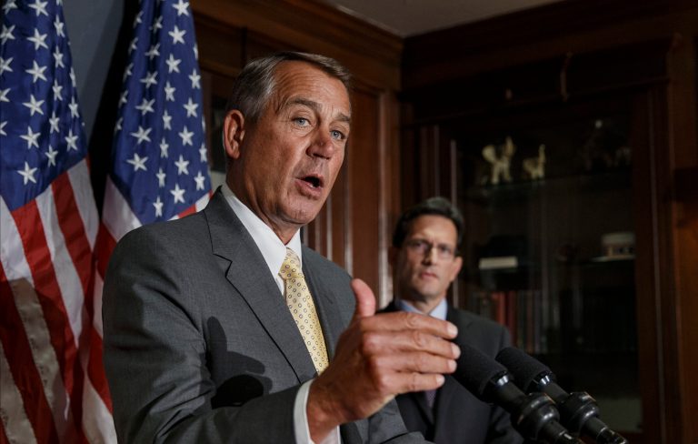 House Speaker John Boehner, R-Ohio, said Tuesday that the Congressional Budget Office report on Obamacare confirms the GOP prediction that the new law will worsen the economy. (AP/J. Scott Applewhite)