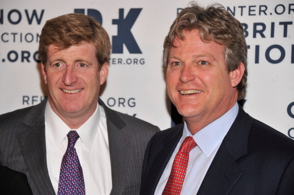 NEW YORK, NY - DECEMBER 03: Patrick Kennedy (L) and Ted Kennedy Jr. attend the 2012 Ripple Of Hope Gala at The New York Marriott Marquis on December 3, 2012 in New York City.  (Photo by Stephen Lovekin/Getty Images)