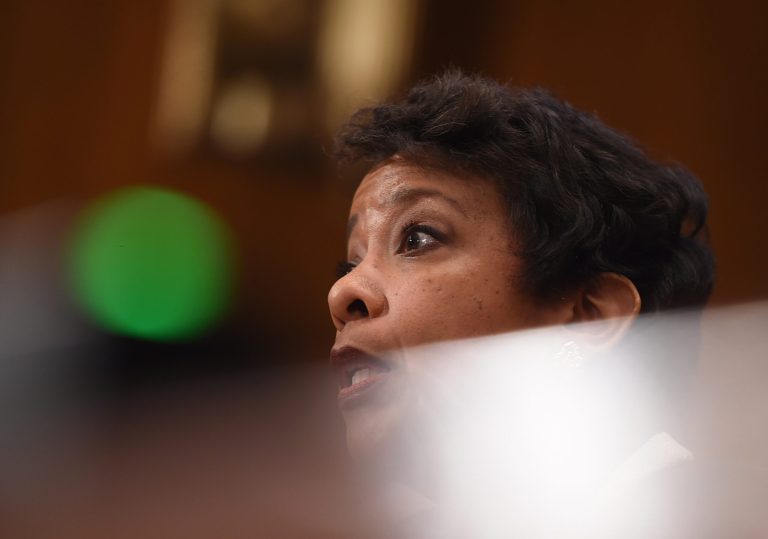 Attorney General Loretta Lynch will say Friday that she will accept any recommendation from the FBI about indicting Hillary Clinton, in the wake of criticism that politics might scuttle any Justice Department action against the presumptive Democratic nominee. (AP Photo/Molly Riley)