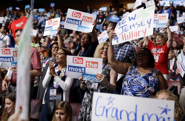 One thing Democrats aren’t fighting over is abortion: They’re making their national convention a celebration of the destruction of unborn life. (AP Photo/John Locher)