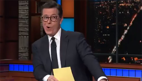 ‘Woo!’: Stephen Colbert reveals he’ll interview James Comey next month