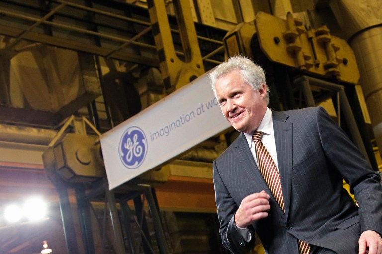 The financial services unit of Jeffrey Immelt's company, General Electric, was released from the federal government's clutches Wednesday. (AP Photo/J. Scott Applewhite)