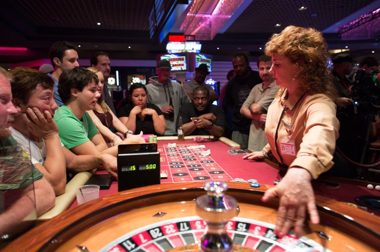 Gamblers streamed into Maryland Live! Casino on Wednesday night in Anne Arundel County for the opening of 122 table games Thursday. (Photo: Graeme Jennings/Examiner)